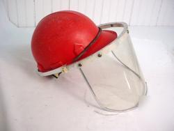 Vintage jackson hard hat helmet w/face shield protector