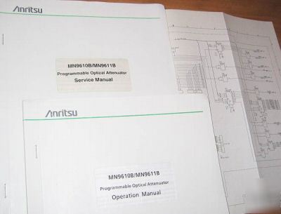 Anritsu MN9610B/MN9611B operation and service manuals