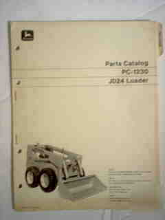 John deere JD24 jd 24 loader parts catalog-excellent 