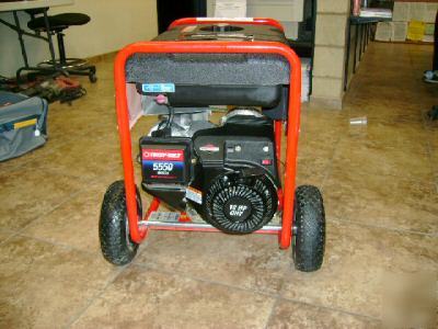 Troy-bilt 5550 watt generator 10 hp ohv - near mint 