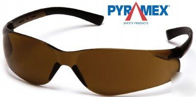 3 pair of pyramex ztek coffee safety glasses