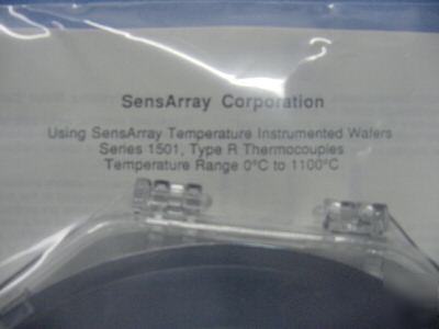 New sensarray 200 mm tc wafer 1501A type r thermocouple 