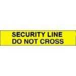 Security line yellow barricade tape 3 mil 1000' case