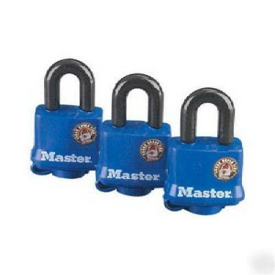 New 3 master lock thermoplastic padlocks keyed-alike