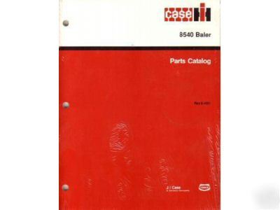 Case ih 8540 baler parts catalog manual