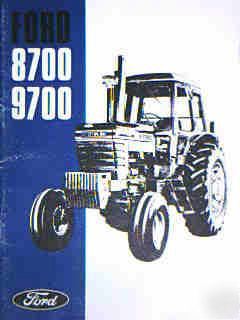 Ford 8700 9700 tractor owners manual