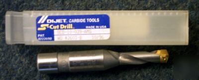 New dijet carbide s-cut drill 25/64