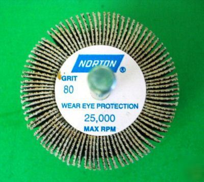 10 ct norton metalite 80 grit abrasive flap wheel R265