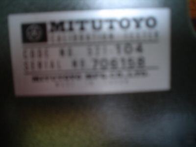 Mitutoyo calibration tester 521-104