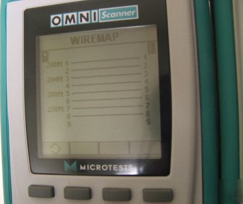 Fluke microtest omniscanner CAT6 omni fiber 850 1300NM