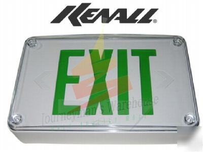 Kenall metrex exit sign designed for high abuse places