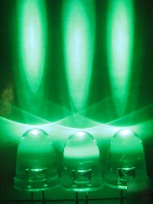 L/ship 50P 10MM pure green led lamp 70,000MCD f/r