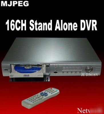 16CH stand alone network dvr+ cd-rw,usb, audio,vga,ptz 