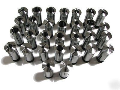 30 pc 5C round collets set 1/8