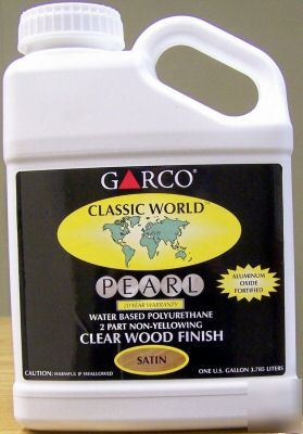 Garco waterborne polyurethane clear finish 1GALLON