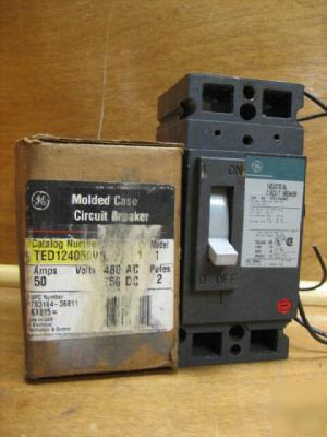 New ge general electric breaker TED124050WL 50AMP a 50A 