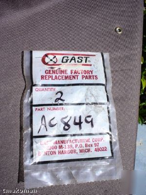 New gast seals p/n AC849 qty 2 new 