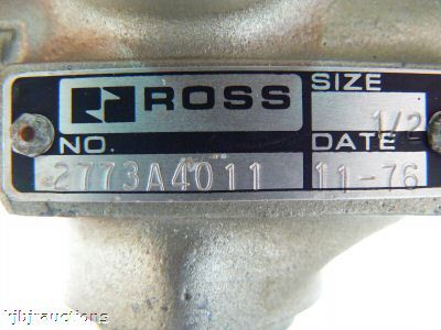 Ross 2773A4011 pneumatic solenoid valve