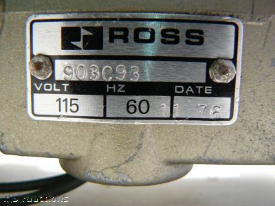 Ross 2773A4011 pneumatic solenoid valve