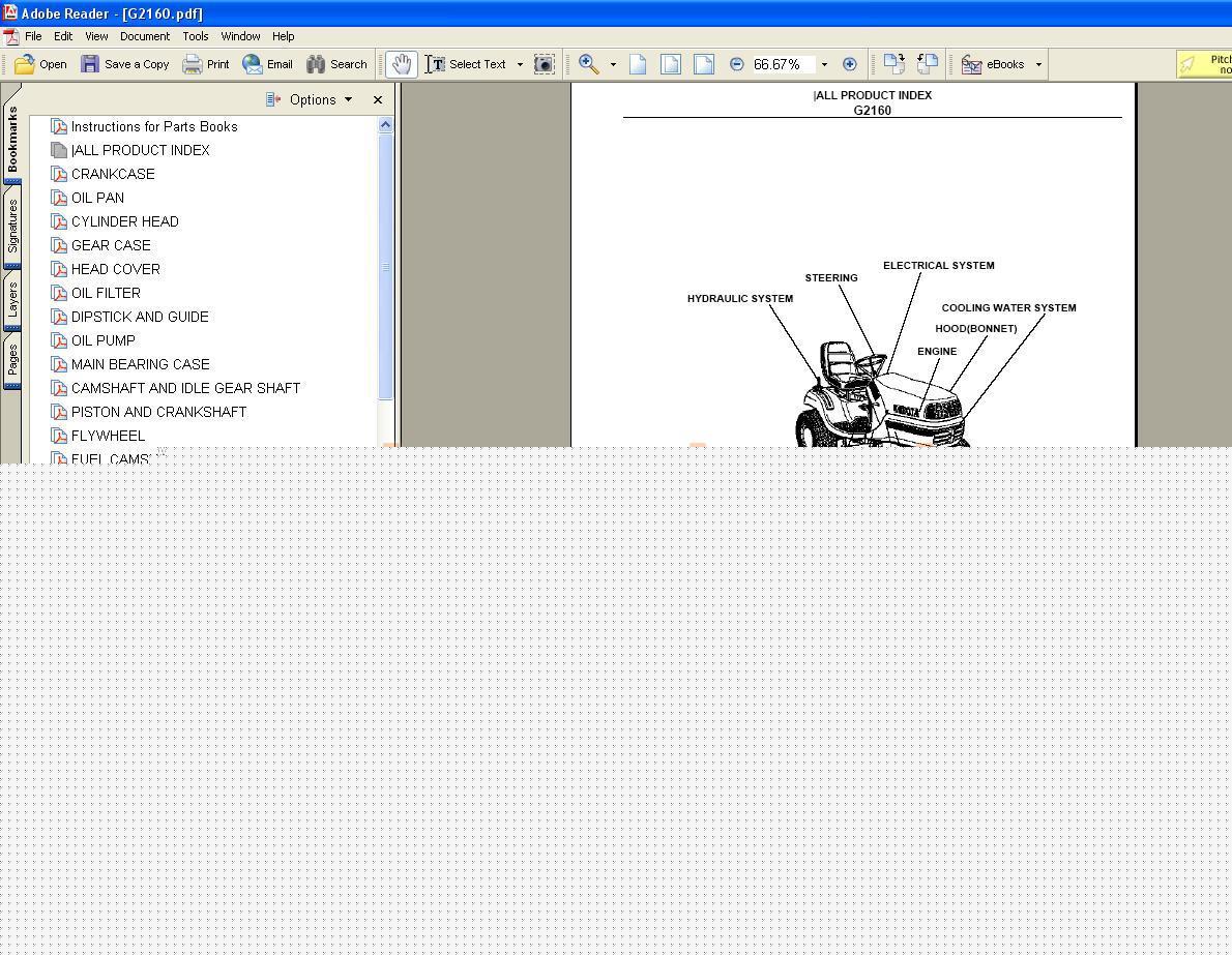 Kubota G2160 parts manual - we have other manuals