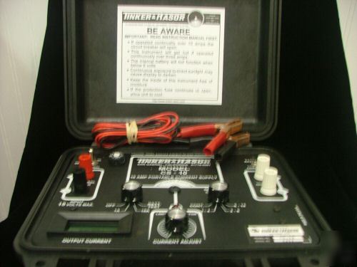 Tinker & rasor cs-10 10AMP current supply w/case+manual