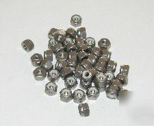 20 of stainless steel nylon lock nuts #12-24 cushman
