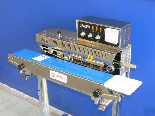 Apolo S900 - continuous horizontal band sealer +coder 