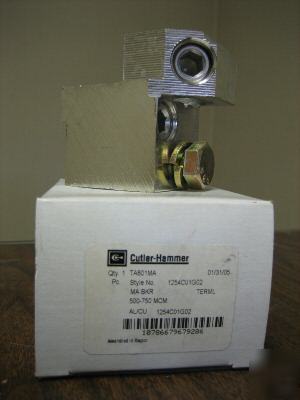 Cutler hammer lugs TA801MA for ma-mdl-etc. breakers