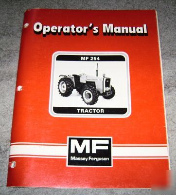 Massey ferguson 254 tractor operator's manual mf book