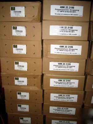 1/2 inch polypropylene white strapping 9900 feet 325 lb
