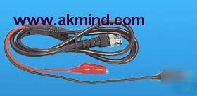 Bnc to alligator clip cable