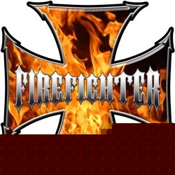 Firefighter decal reflective 6