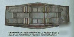 German leather motorcycle kidney belt exc. SZ1 28-34W