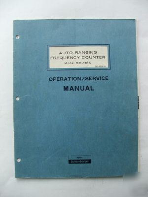 Heath sm-118A frequency counter manual +schematic