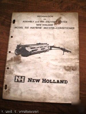 New holland 461 haybine mower-conditioner manual b-i-n 
