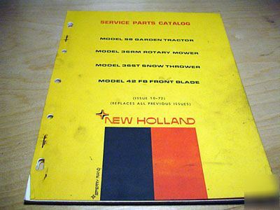 New holland S8 tractor 36RM mower 36ST 42 parts manual