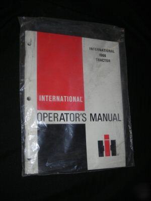 New international 1066 tractor operators manual, in bag