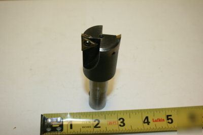 1-1/4 dia 2 flute inserted end mill with 20 inserts