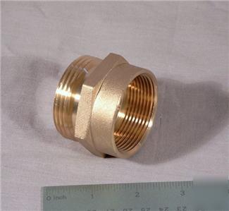 Brass fire hose adapter 1 1/2