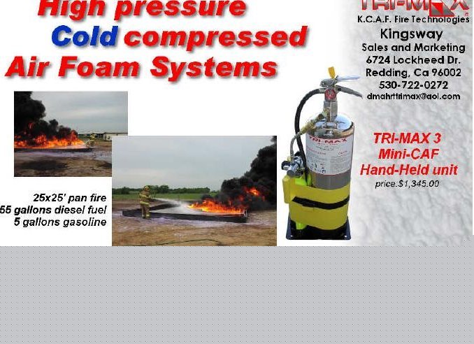 New tri max 3 compressed air foam fire extinguisher 