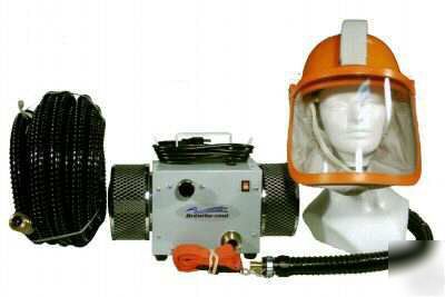 Supplied air respirator breathing bump cap/faceshield