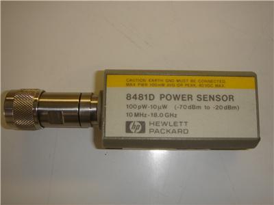 Hp agilent 8481D power sensor 100PW-10UW #257