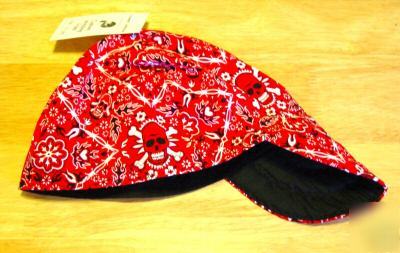 New hot skulls & barbed wire welding hat 7 3/8 fitter