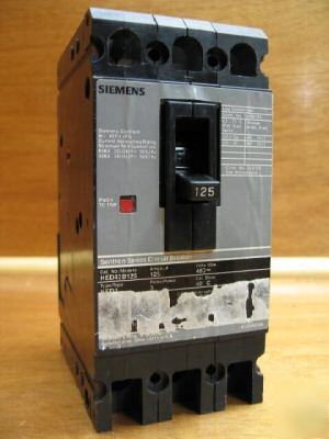 Siemens HED43B125 hed HED4 125 amp 125AMP 125A a
