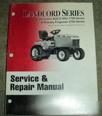 Simplicity allis massey garden tractor service manual