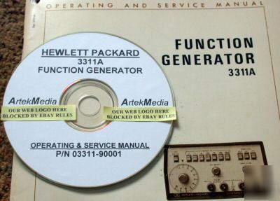 Hp 3311A function generator operating & service manual