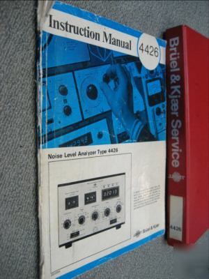 Bruel & kjaer noise level analyser 4426 incl manuals