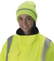 Hi visibility knit hat