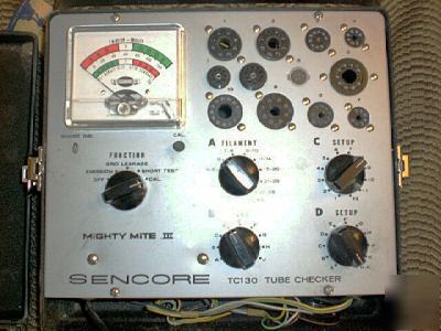  1965 sencore tube tester tc-130