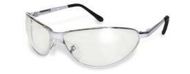 Barcelona shiny silver safety glasses global vision clr